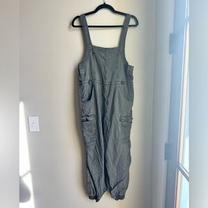 American Eagle Outfitters Charcoal Cargo Utility Jogger Baggy Overalls size S